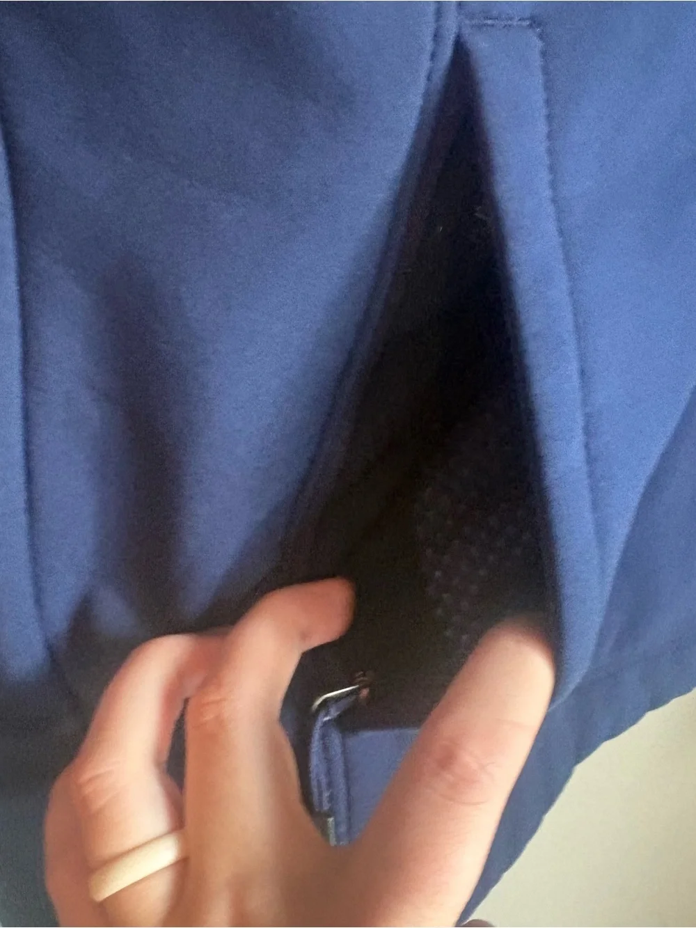 The North Face Navy Blue Softshell Jacket with Chest Logo
